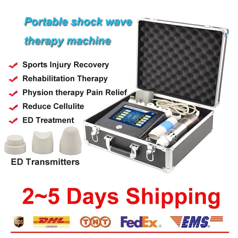 Fabrikspris !!! Shock Wave Machine Erektil dysfunktion Ed Behandling Body Smärtlindring Shockwave Therapy Device Skönhetssalongutrustning