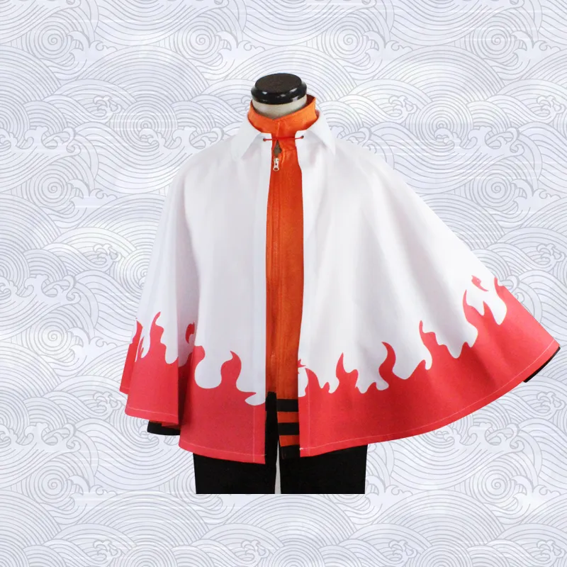 Cosplay Anime Halloween Naruto Hokage 7ª Uzumaki Boruto Manto Cape