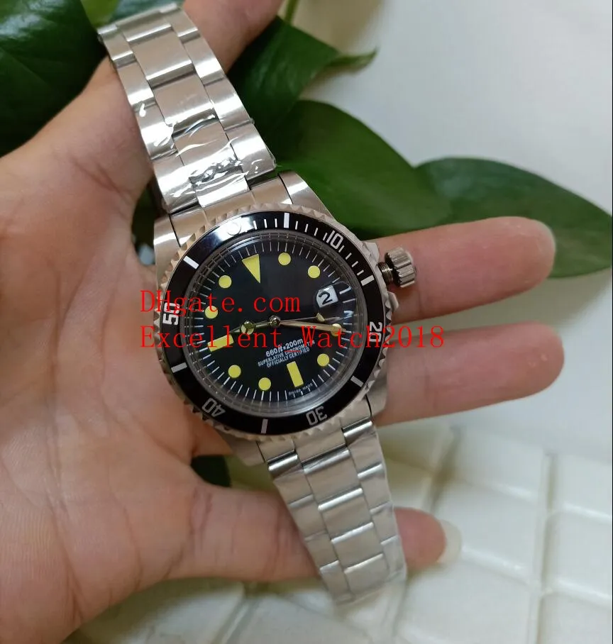 2 Hot products Fashion watches 40 mm 5513 5512 Vintage Stainless Steel Black Dial Asia 2813 Mechanical Automatic Mens Watches