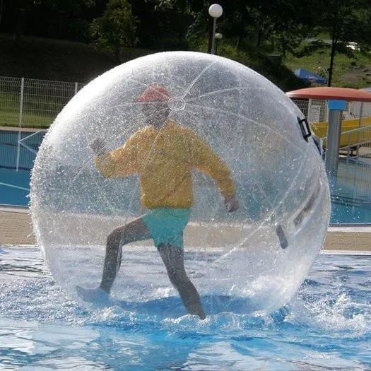 Gioco gonfiabile dell'aerostato di ballo dell'acqua della palla di plastica della palla di Zorb del criceto umano di camminata dell'acqua gonfiabile del PVC di 2m 0.8mm