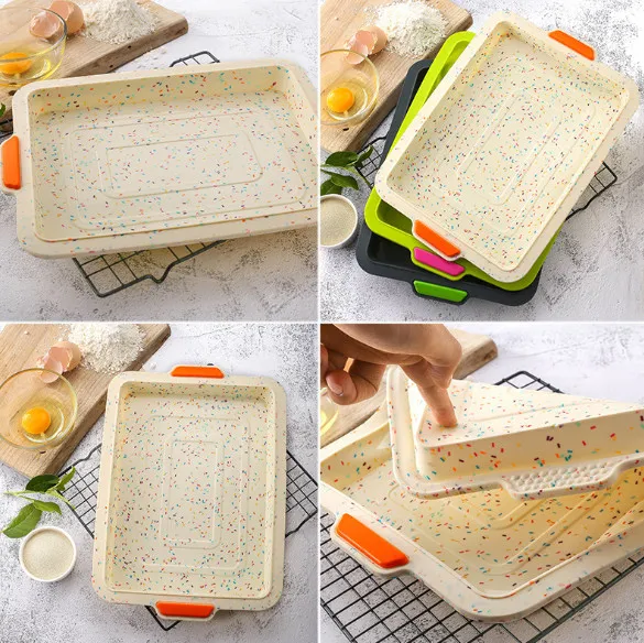 Collapsible Silicone Loaf Pan, Rectangle Baking Bread Pan