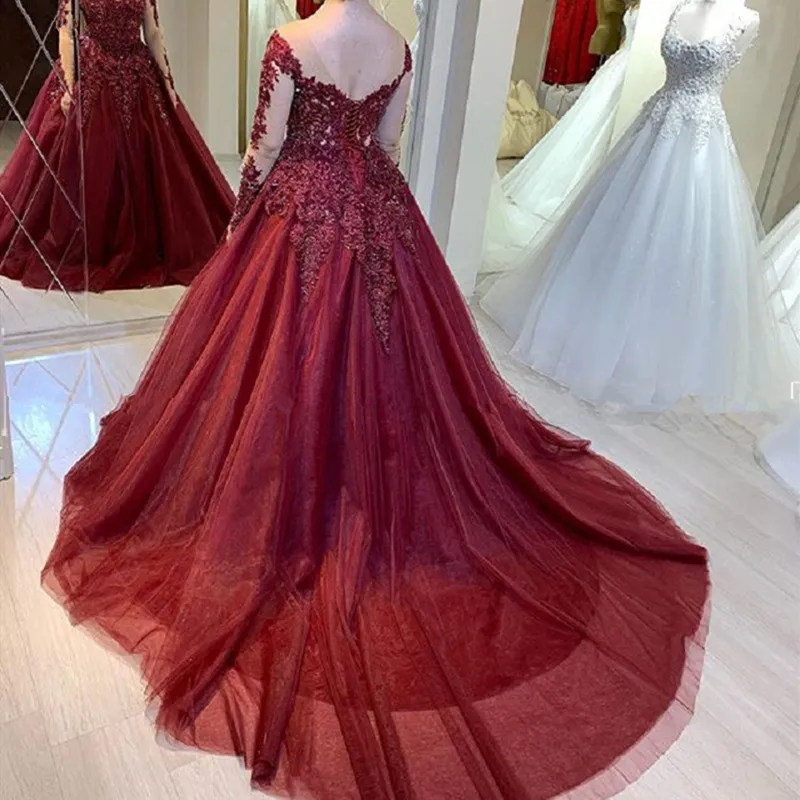 Designer Gown In Wine Color... | Designer gowns, Wedding lehenga designs,  Ladies gown