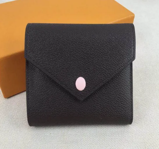 ¡Envío gratis! Monedero multicolor de cuero real con código de fecha, billetera corta, tarjetero, bolsillo con cremallera clásico para hombre y mujer M41938