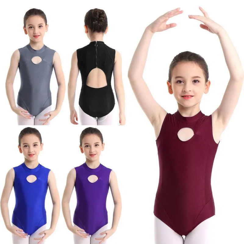 Enfants Adolescents Professionnel Ballet Justaucorps Filles Sans Manches  Fermeture Éclair Dos Gymnastique Justaucorps Gymnastique Body Enfants Danse  Wear1241v Du 18,47 €