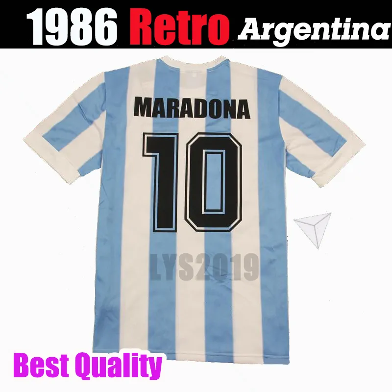 1986 1978 Argentina retro classico vintage Maglia DIEGO MARADONA Maglia da calcio Maglia da calcio Camisa de futebol Maglia da calcio per adulti QUALITÀ THAILANDIA