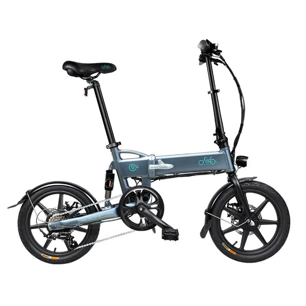 Fiido D2S Folding Moped Electric Bike Gear Shifting Version City Bike Commuter Bike 16-tums däck 250W Motor Max 25kmh