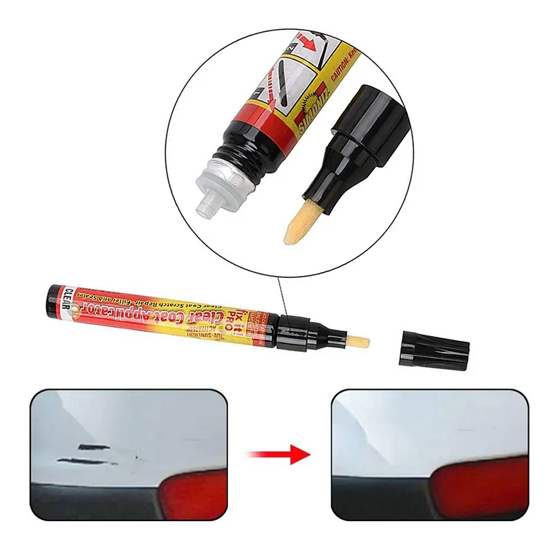 Protable Voiture Scratch Réparation Pen Magic Fix Effacer Voiture Scratch Filler Pen Applicateur De Couche Transparent Outil Pour Rayures Légères HHAA65