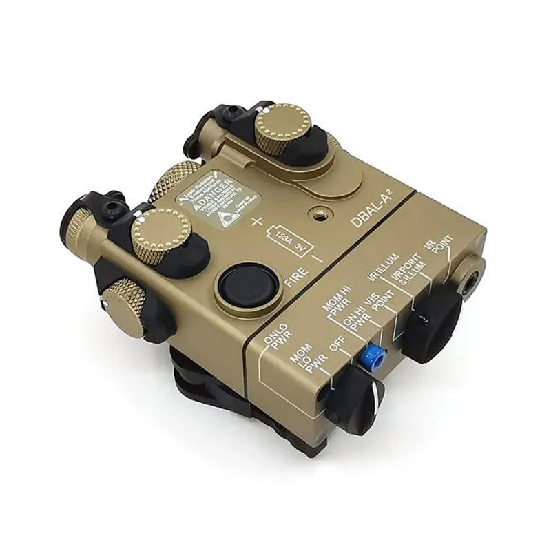 DBAL-A2 TACTICAL LED Vitt ljus 200 Lumen Hunting ficklampa Integrerad röd laser kommer med fjärromkopplare Rifle Gun Light