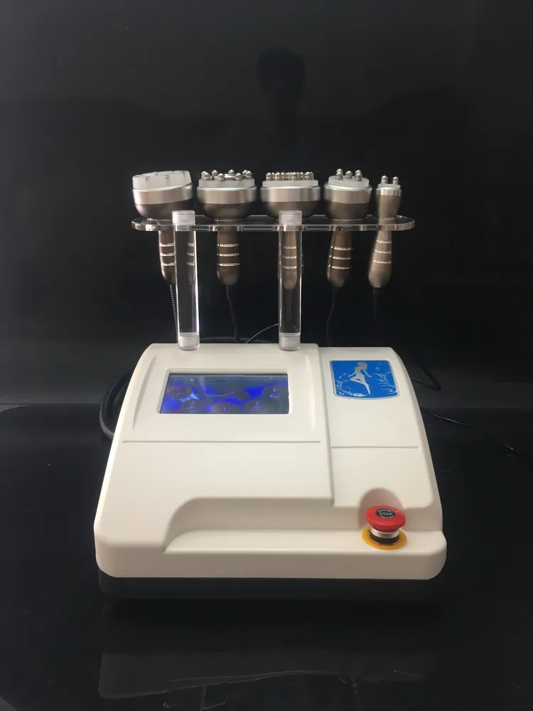 5 em 1 cavitação de radiofrequência bipolar ultrassonic cavitação ultra-sônica RF máquina de emagrecimento de remoção de celulite multipolar RF Vácuo perda de peso