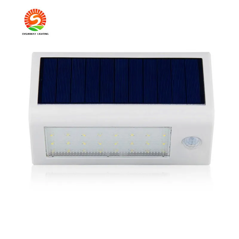 태양 작동 벽 램프 레이더 센서 48 LED 야외 방수 태양 빛 에너지 절약 정원 통로 마당 지상 잔디