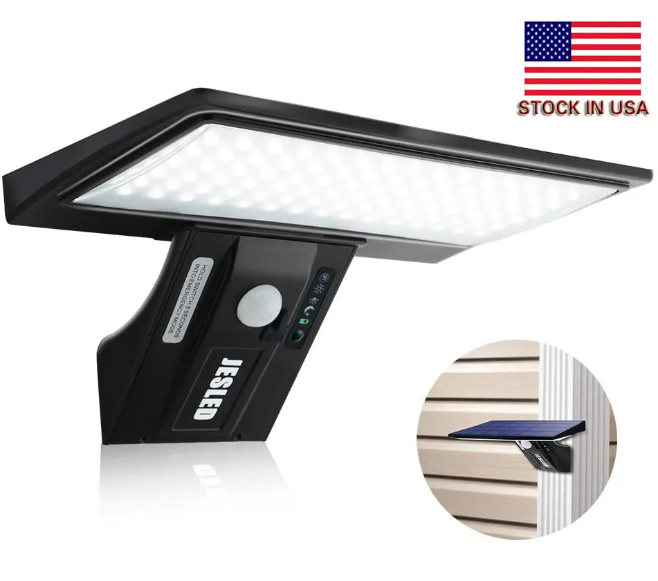 مخزون في الولايات المتحدة الأمريكية 90 LEDS LEDS Solar Light Outdoor Wall Lamps Motion Sensor LED LED SOLAR LEAD