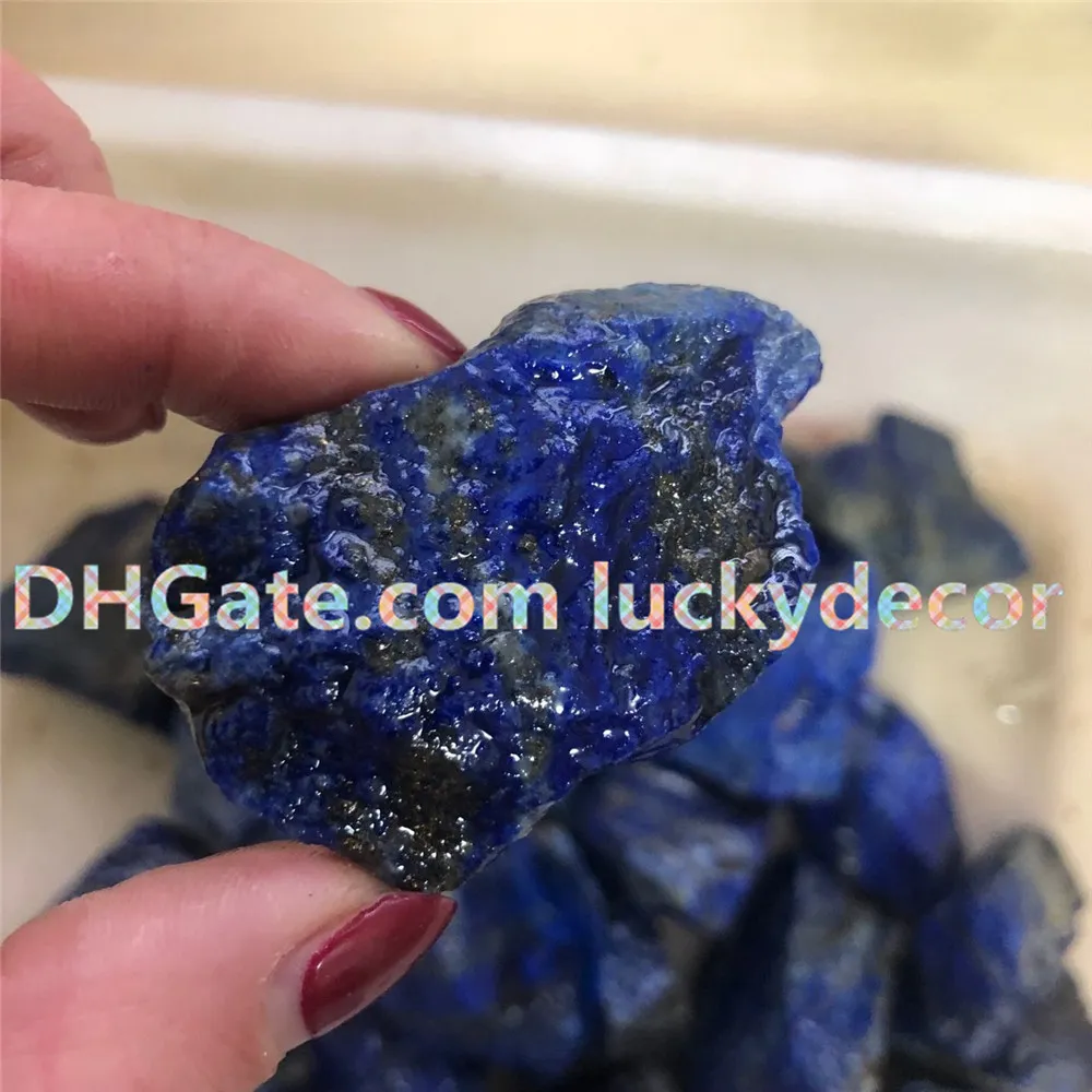 10Pcs Raw Blue Lapis Lazuli Gemstone Rough Natural Stone Specimen Irregular Healing Quartz Crystal Minerals Rocks Nuggets from Afghanistan