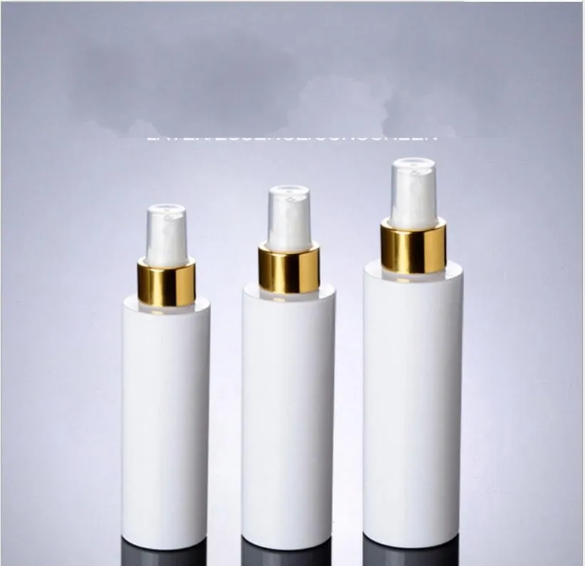 100ml 150ml 200ml white spray pump white bottles containers,empty white plastic spray bottle for cosmetic packaging free shipping