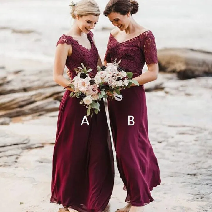 mauve bridesmaid dresses