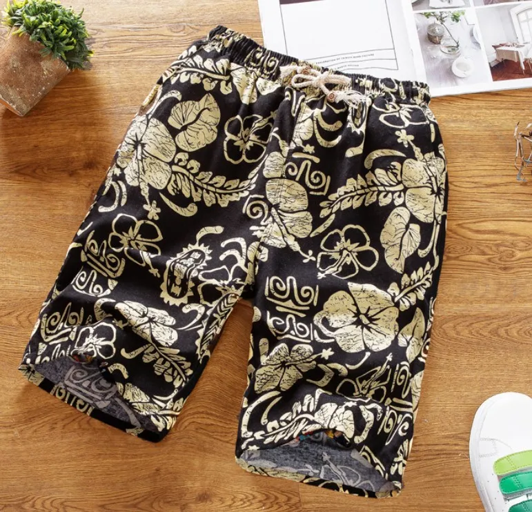 2020 Ins Hot Losse Bloemen Gedrukt Designer Heren Zomer Kleding Mode Hawaii Strand Shorts Voor Mannen Kleding Korte Homme M-4XL