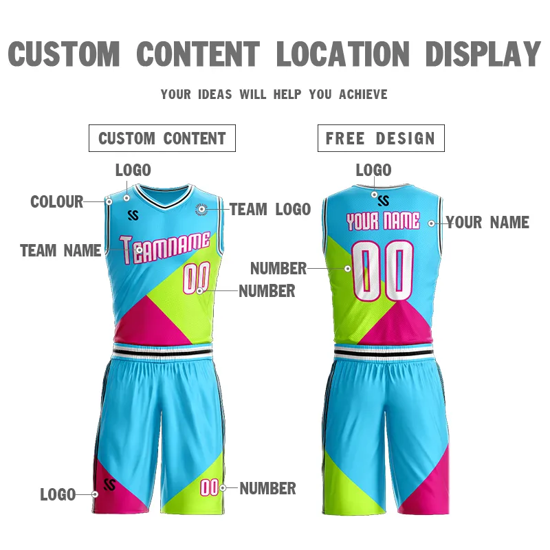 College Basketball Jerseys Mannen Dames Buitensportkleding 3D-belettering Basketbal Kleding Jersey Vrije tijd Sets