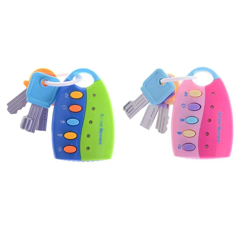 Baby Toy Musical Car Key Vocal Smart Remote Car Voci Fingere di giocare Giocattoli educativi per bambini Giocattoli musicali per bambini 2 colori spedizione gratuita