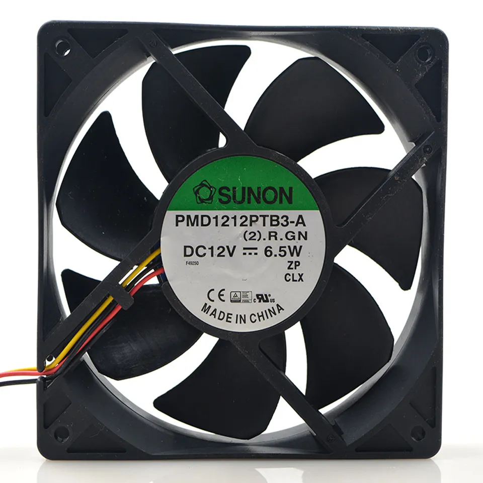 Sunon PMD1212PTB3-A 12V 12CM 3WIRE FAN 12V 6.5W 12025 12cm 120 * 120 * 25 mm 3 Wire Cooling Fan