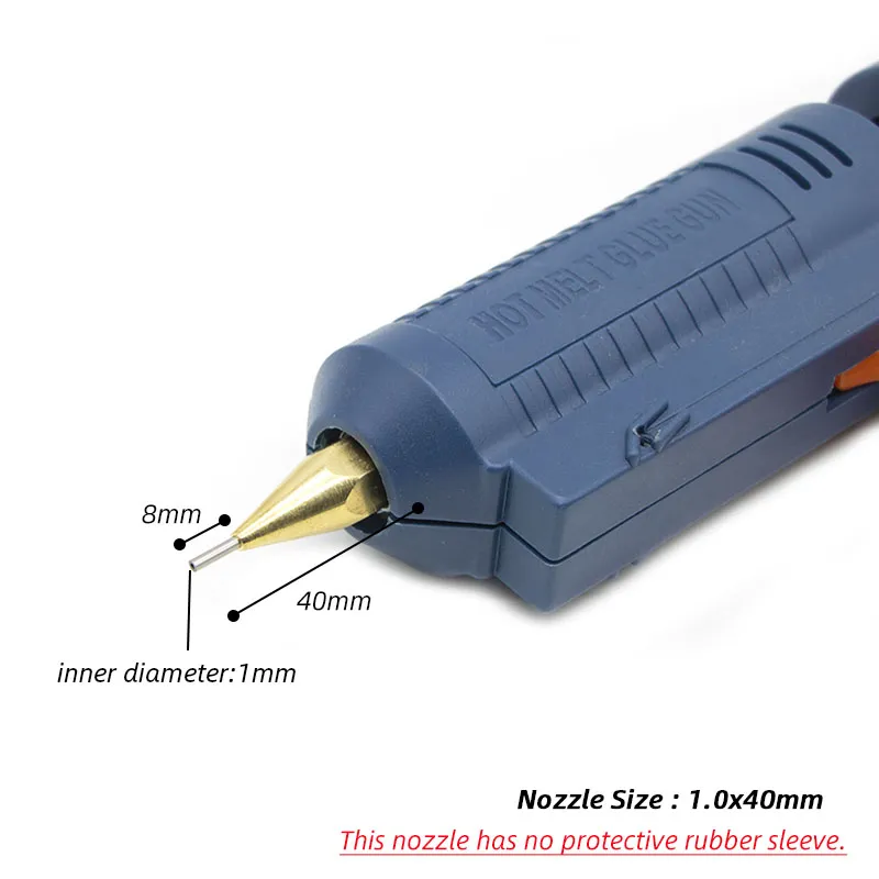 Adjustable Temperature Hot Glue Gun with Copper UK