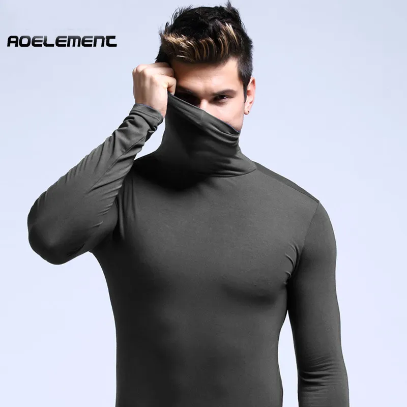 Mens thermal turtleneck online shirts