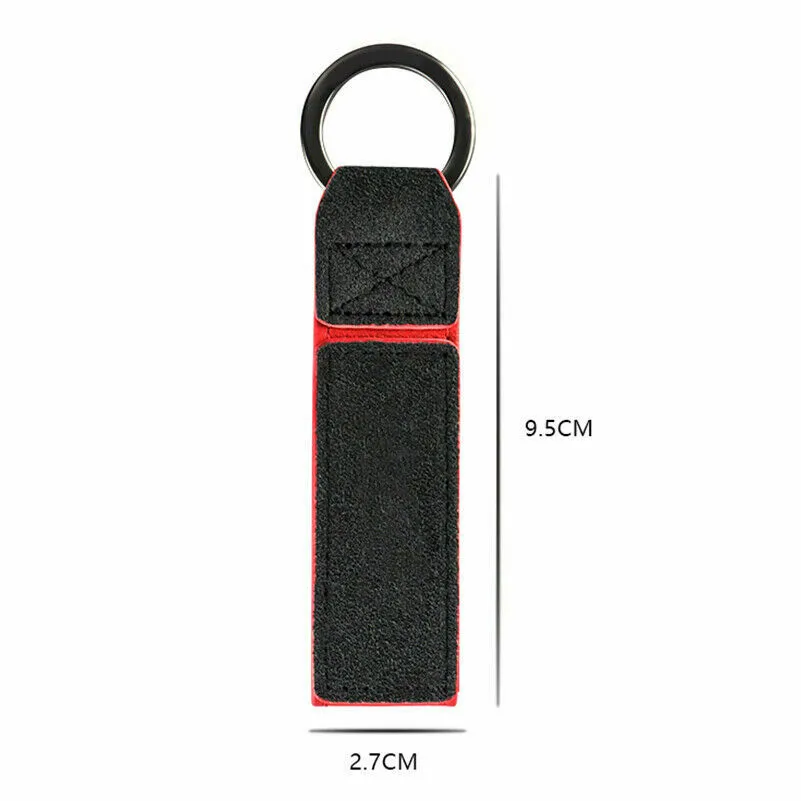 1x Frosted Leather Auto Car M Logo KeyChain KeyRing Key Holder Fit for BMW M Car Key Case