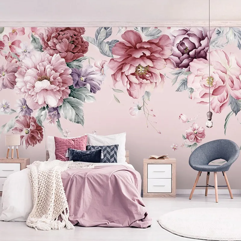 Dropship Custom 3D Mural Wallpaper Home Decor Modern Pastoral Floral  Waterproof Canvas Fabric Wallpaper Wall Painting Living Room Bedroom From  Luxurylifestle, $24.13