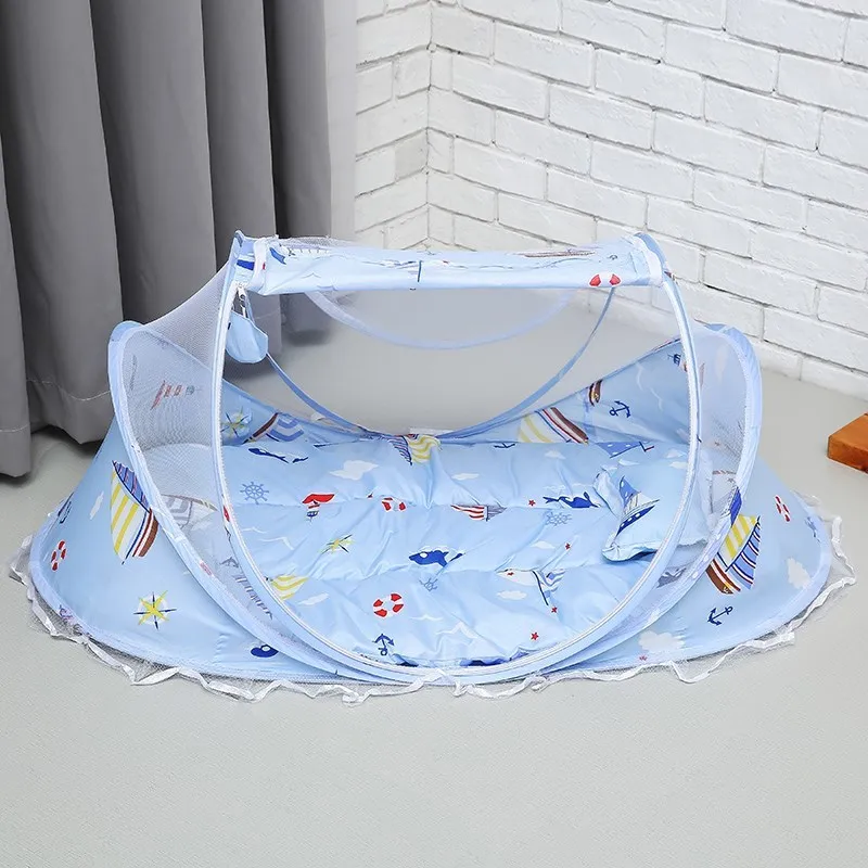 0-2 Years Baby Portable Netting Bedding Crib Mat Pad Cover Foldable Baby Bed Mosquito Net Wholesale