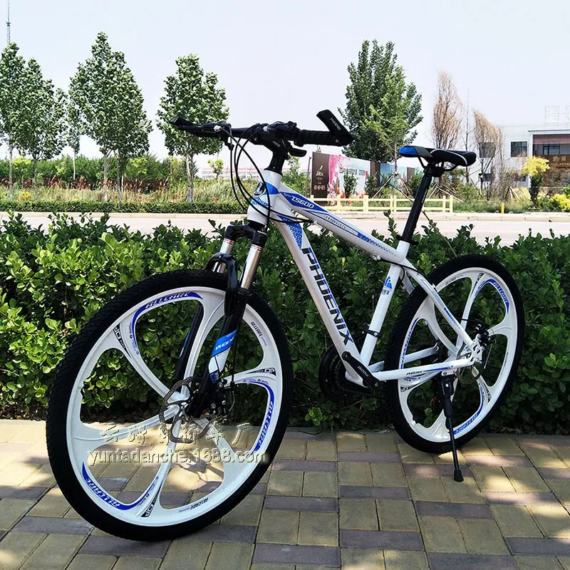 Phoenix Bicycle Mens and Womens Variable Speed Shock Absorption Mountain Bike Adult Cross Country Racing Youth Student Adult Bicycle