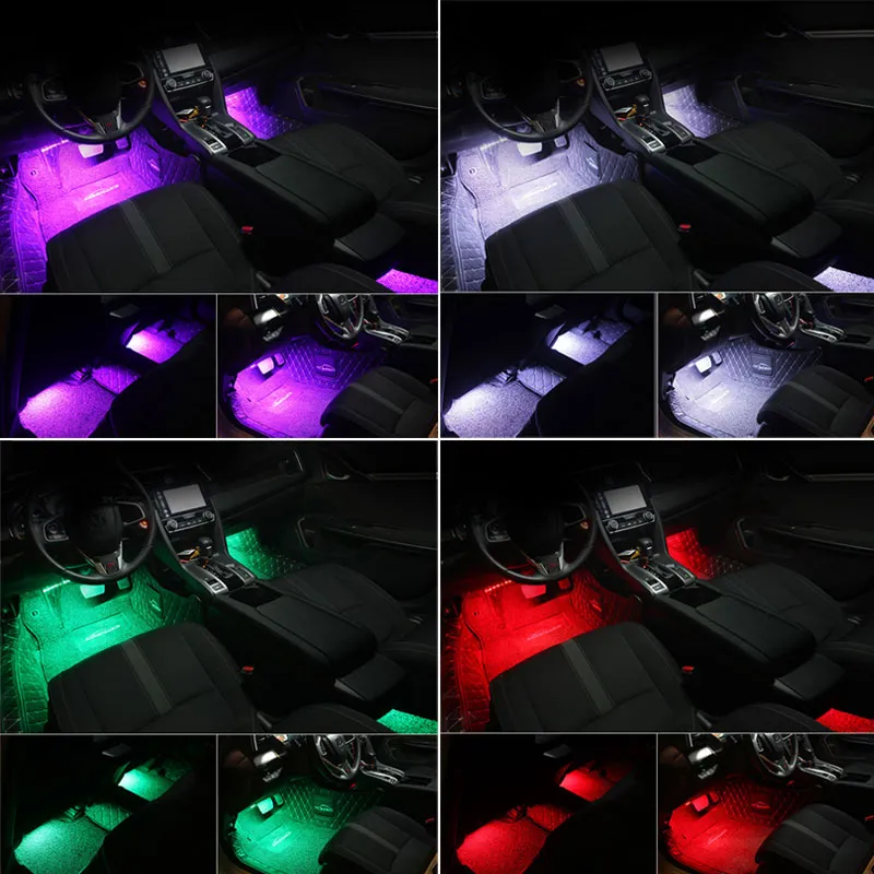 Kit Led Sottoscocca RGB con Controllo APP Wireless Multicolor