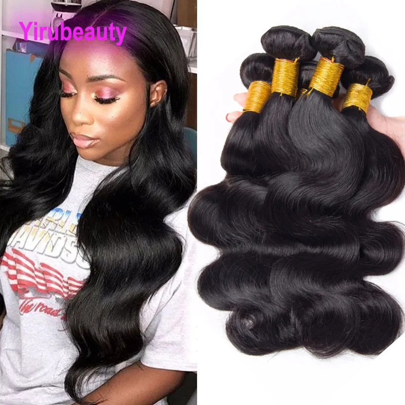 Yirubeauty Braziliaanse Human Hair Extensions 10 stuks/partij Groothandel 10 Bundels Body Wave 10-30 inch Natuurlijke Kleur Weeft Haar inslagen 10 stuks/partij