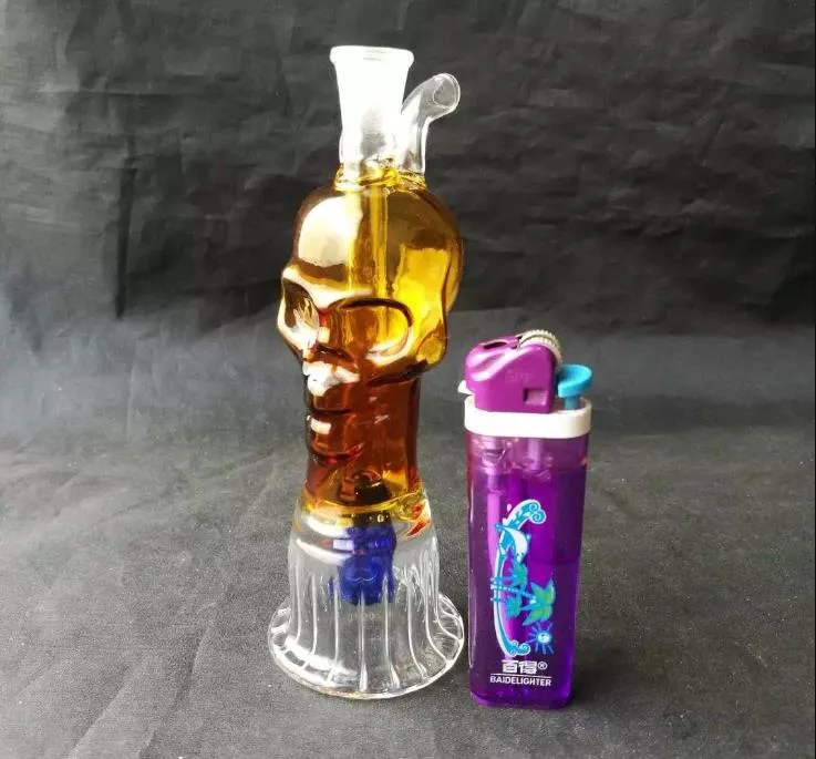 Accessoires de bongs en verre de narguilé de base de ceinture de gros os, tuyaux de fumage en verre colorés mini multi-couleurs tuyaux de main meilleur verre de cuillère