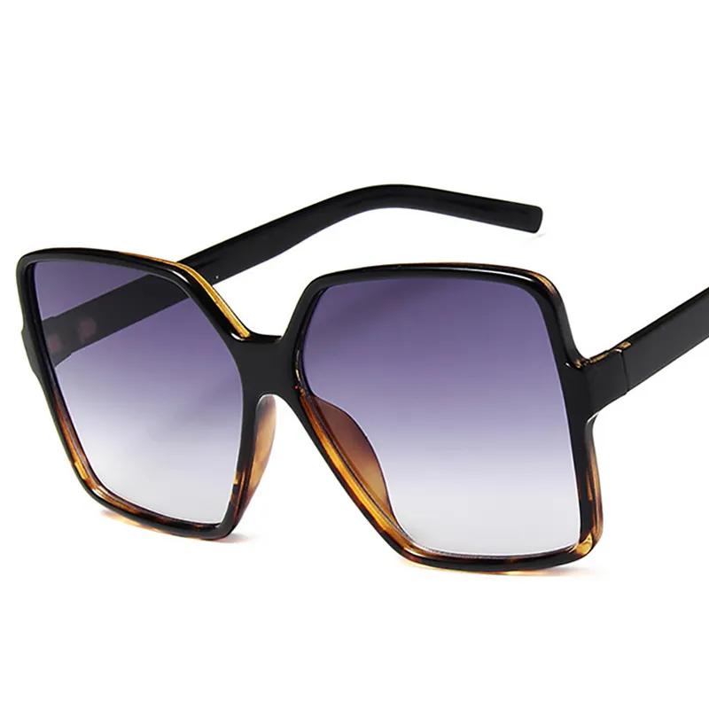 2019 Vintage Oversized Square Sunglasses Women Fashion Mirror Black Sun Glasses Men Shades Female Zonnebril Dames From 21 6 DHgate