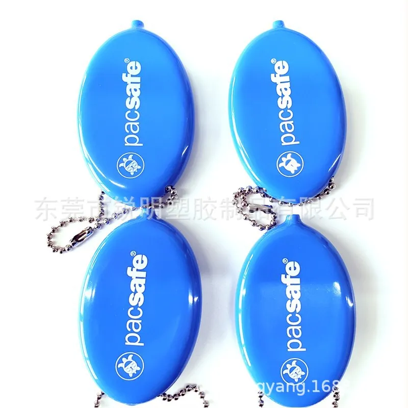 Silicona carpeta moneda del monedero del monedero suave PVC moneda del monedero Coated tamaño