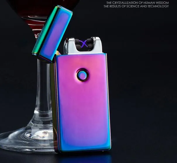 Wholesale Electric Arc Gold Colorful Charge USD Lighters Double Cross Twin  Arc Pulse Electronic Cigarette Lighter Smoker Sexy ice man from Dhgate  Lighters