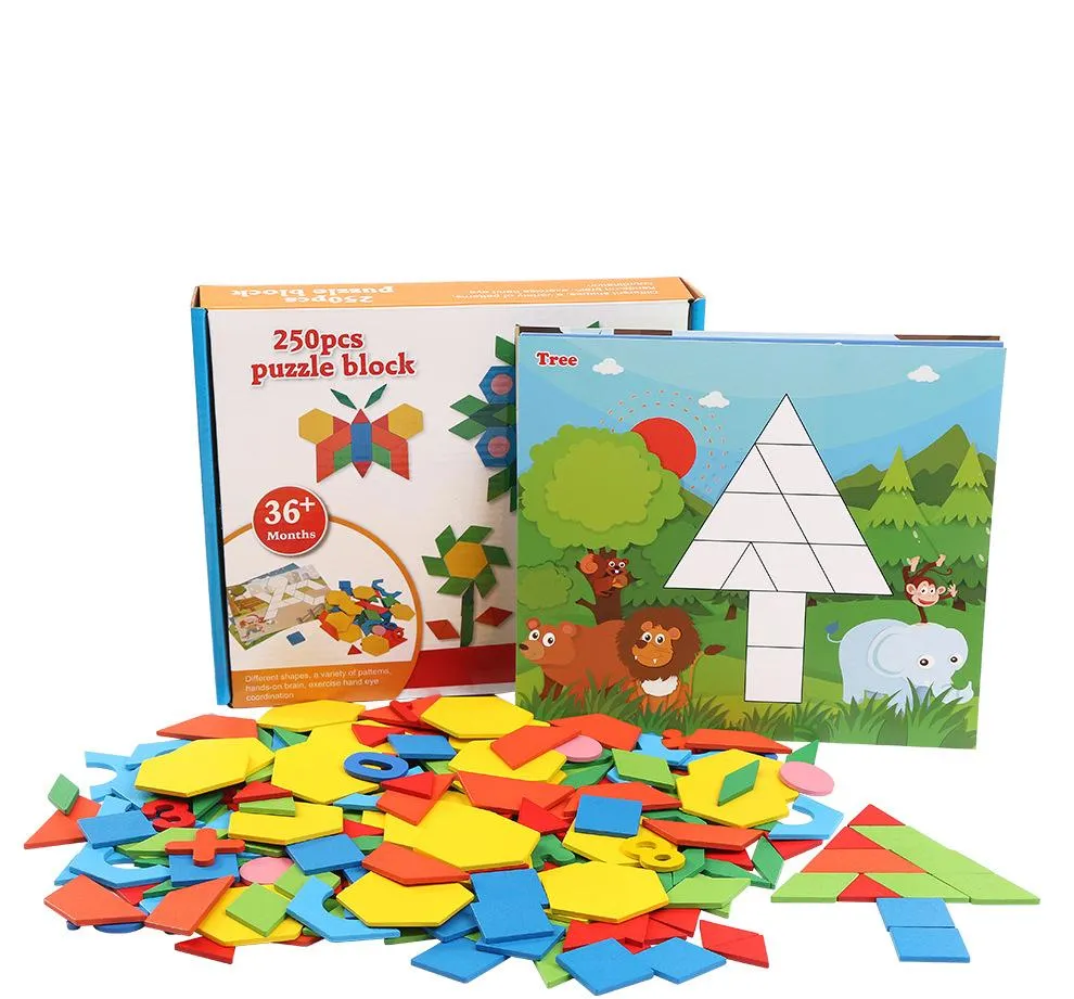 Childrens Geometric Puzzle, Jigsaw Puzzle, Primary School Wooden Toys