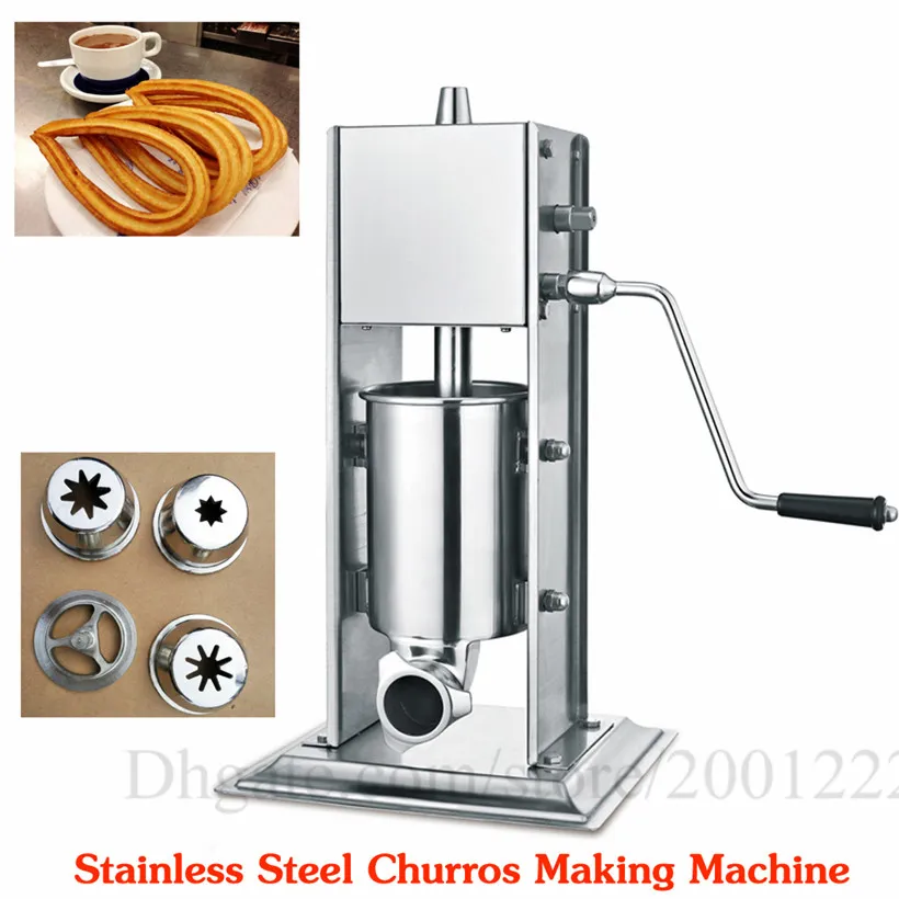  Commercial Churro Maker Machine Hand Crank Stainless