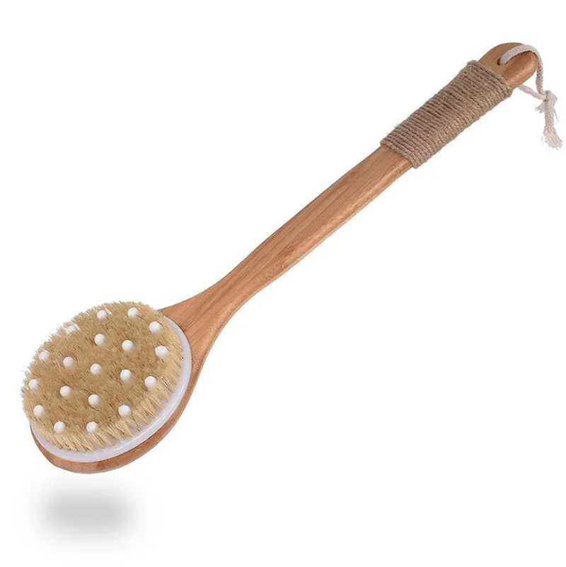 Long Handle Bath Brush Factory Sale Exfoliating Bath Brush Massage Rub