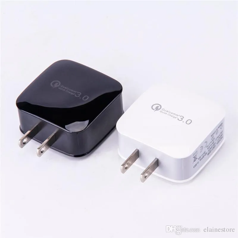 USB充電器クイックチャージ3 0 18W 3 0 18W Rapid USB壁充電器アダプターEU USプラグ用iPhone x 8 Samsung S9 Plus Universal Charger