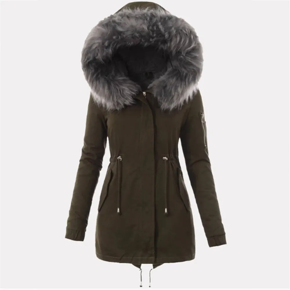 Femenino Down Parkas Fleece Cálido Cálido Chaqueta De Invierno Abrigo  Mujeres Casual Faux Fur Capucha Parka Outwear Black Big Plus Tamaño 3xl Chaquetas  Mujer De 60,69 €