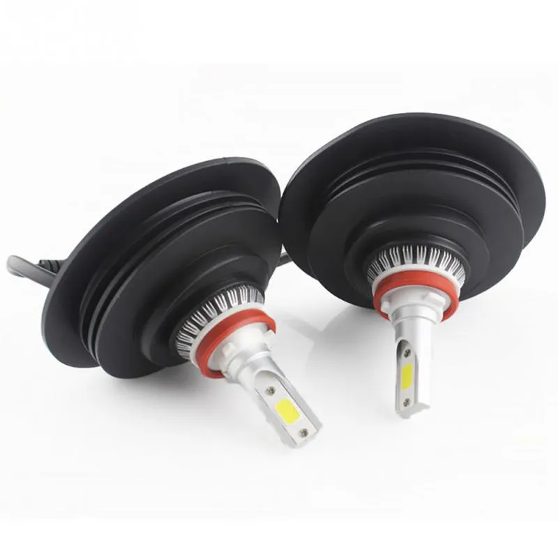 Custom LED Dust Cover Headlight Housing Extension Seal Cap Anti-Water Black 2PCS