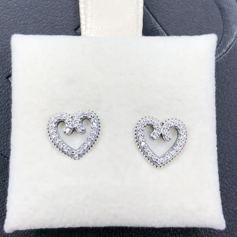 Pandora heart swirls earrings sales