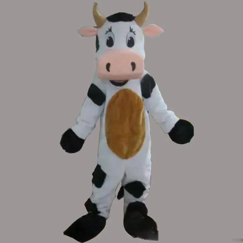 2019 factory sale Cow Mascot Costume Halloween Party Dress Adult Size EPE Free Shipping