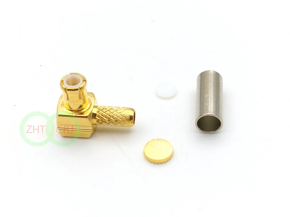 300pcs brass mcx right angle for RG188 RG174 RG316 Cable connector