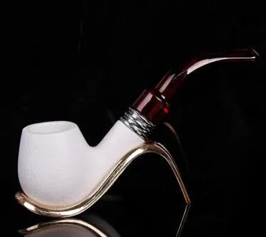 Fumar Cachimbo de Cigarro Filtro de Alta Qualidade Tubos Sepiolite Acessórios Fumar Melhor Presente para o Amigo por atacado