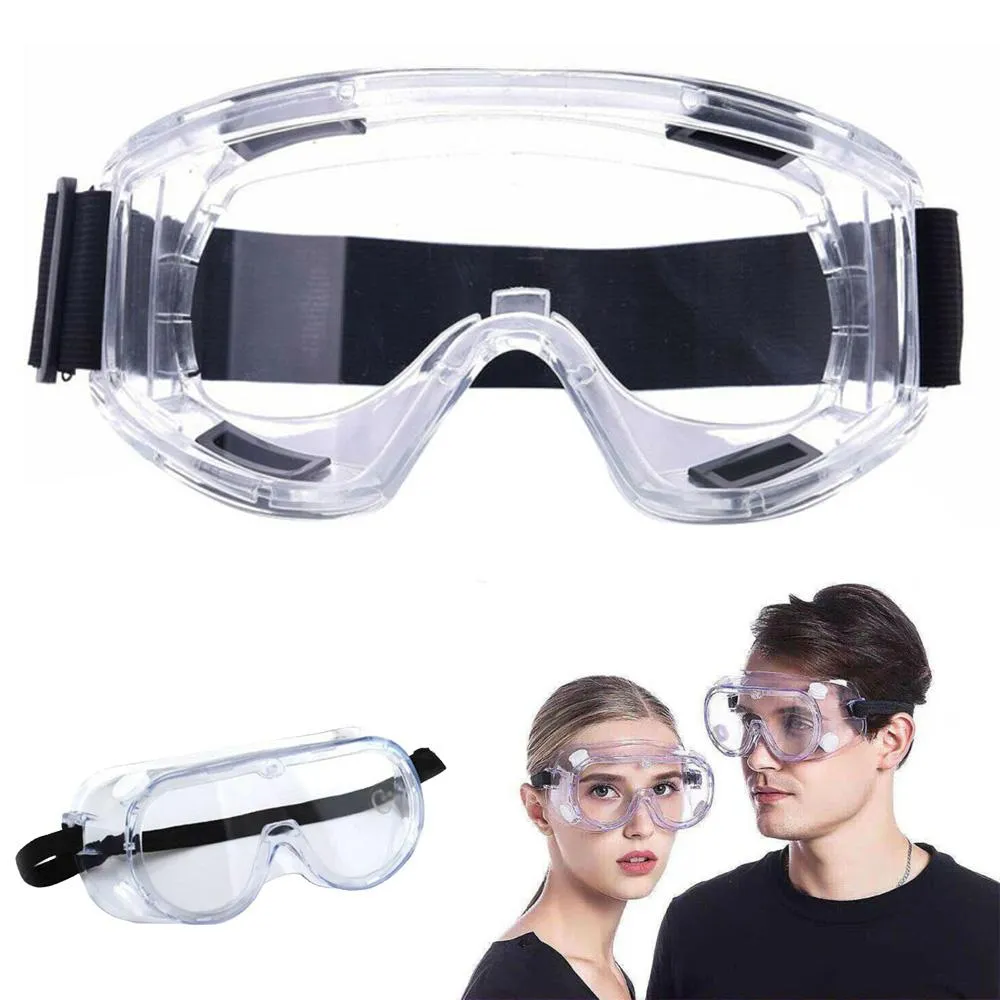 Universal totalmente vedados Segurança óculos anti-respingo Anti-fog Dustproof Anti-UV Protective Outerdoor Protecção dos olhos Óculos