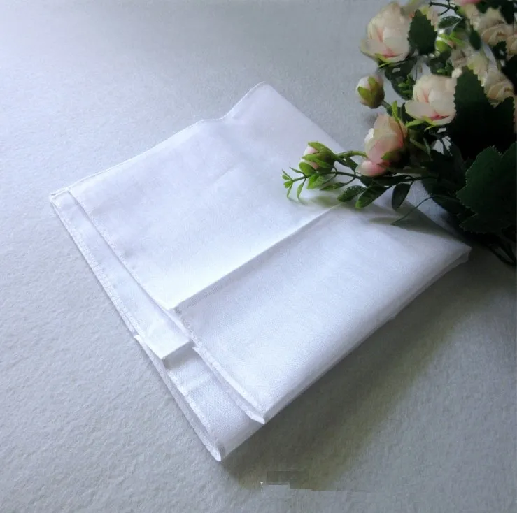Lot De 10 Mouchoirs En Coton Blanc 20x20 Cm - Pur Coton, Pour Usage Quotidien Ou Loisirs Créatifs (Teinture, Broderie)