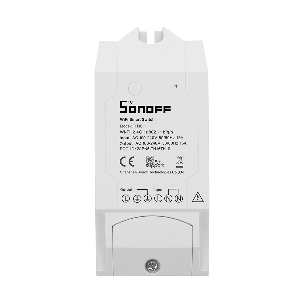 SONOFF TH16 Temperatura Humidade Monitoramento Wi-Fi Interruptor Inteligente para Casa Inteligente
