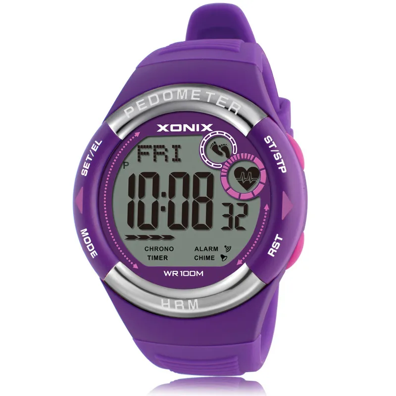 Women's digital watch cheap with pedometer