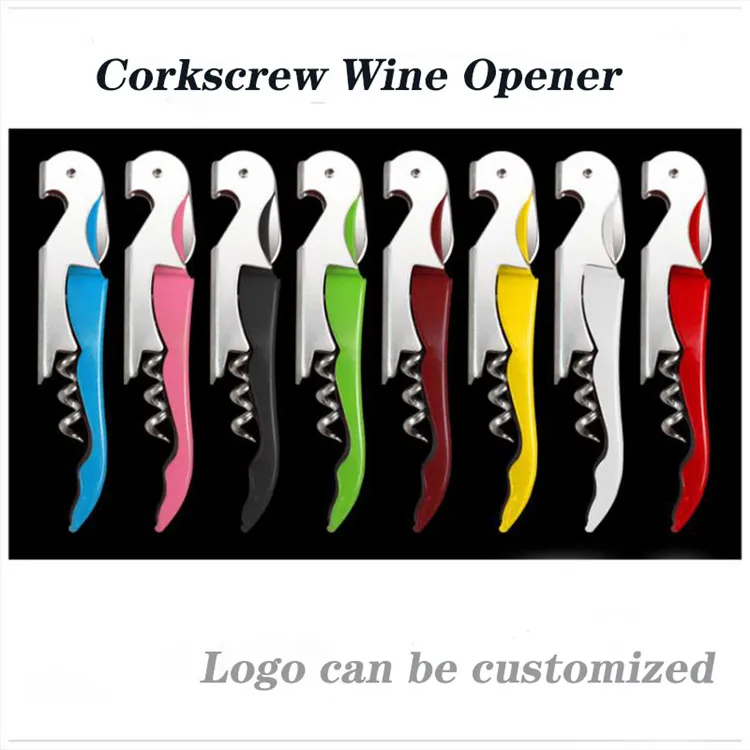DHL Corkscrew Wine Opener Bottle Opener Stainless Steel Wine Corkscrew Beer Bottle Can Remover Cutter For Kitchen Tools Bar Accessoires