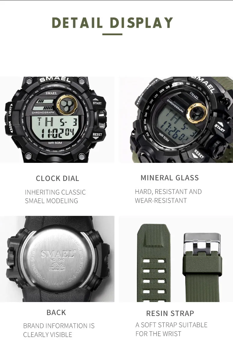 Smael hardened military shock watch hotsell